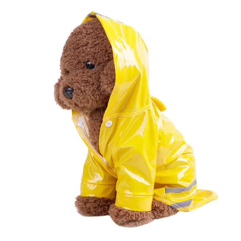 Chubasquero impermeable con capucha para perros y gatos