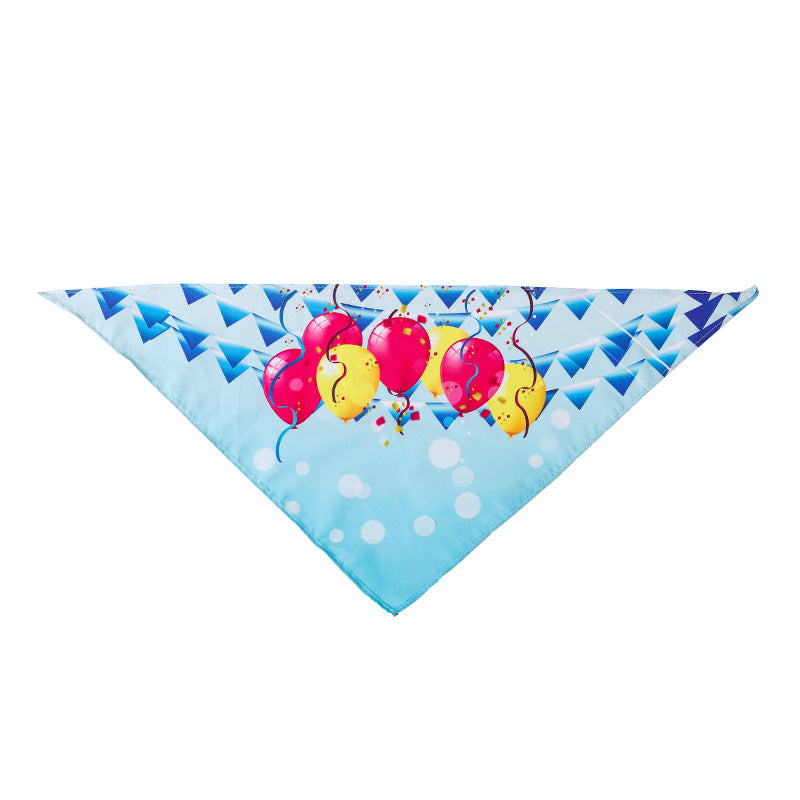 Bandana de nylon para perros y gatos con diseño festivo