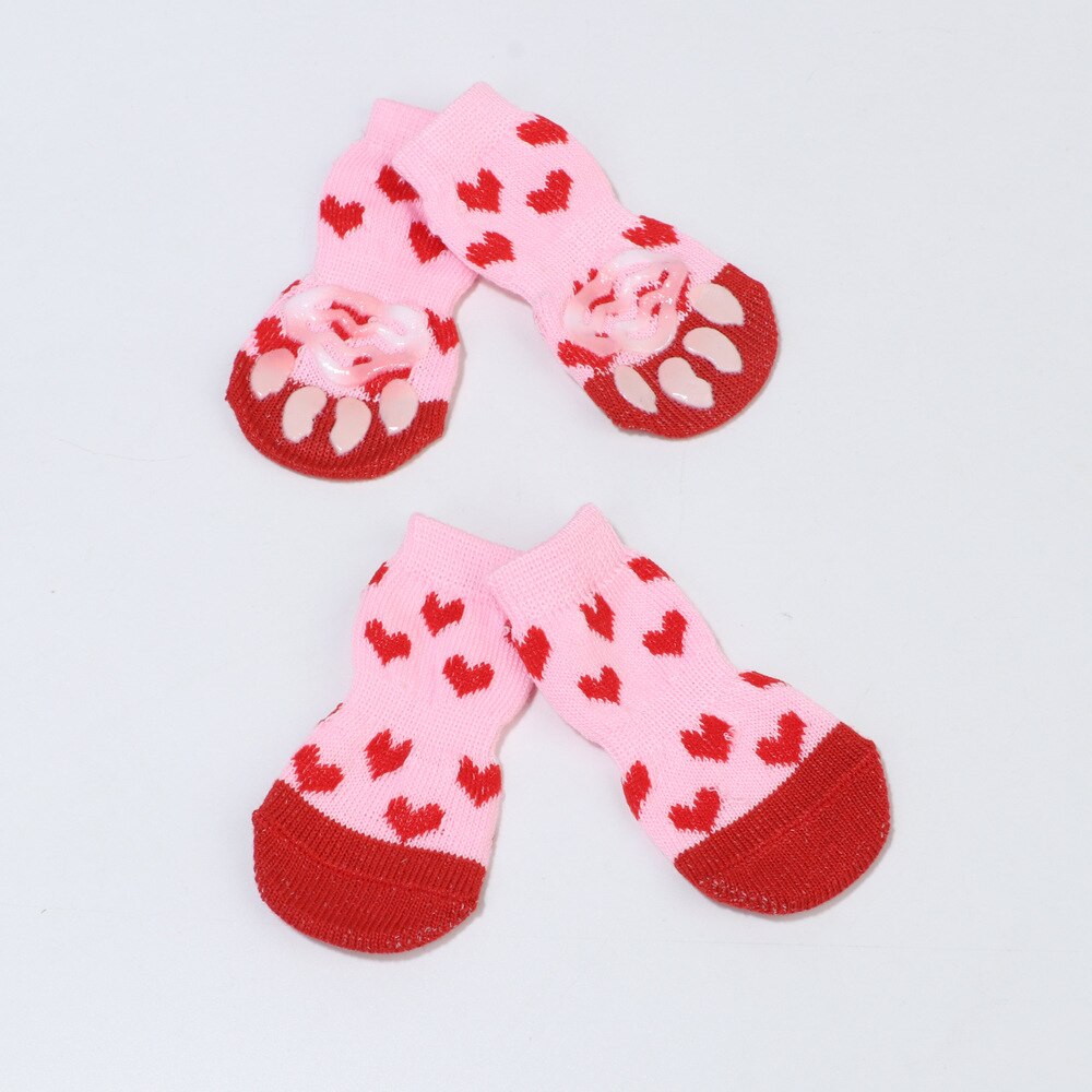 Calcetines antideslizantes de invierno para perros y gatos