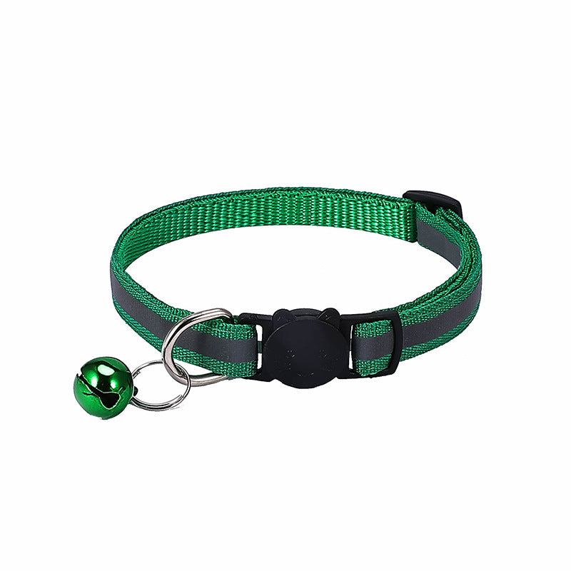 Collar reflectante para gatos con hebilla felina