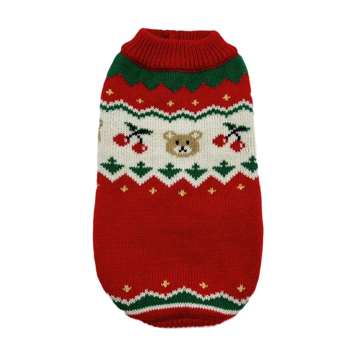 Jersey navideño de punto para perros pequeños y gatos