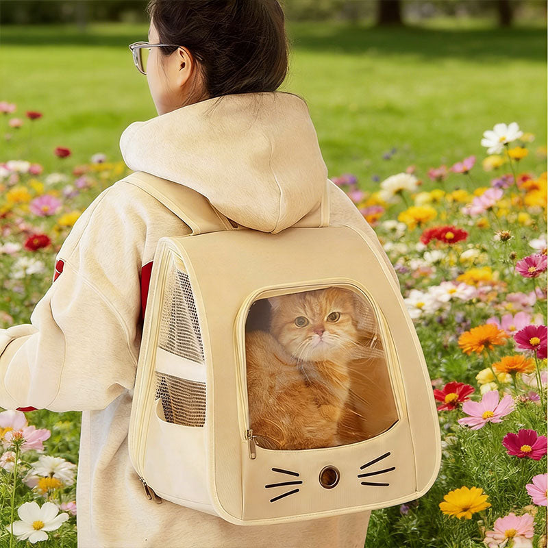 Mochila transportadora transpirable para perros y gatos, foto 6 de 11
