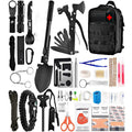 Kit de supervivencia y botiquín de montaña con bolsa táctica – más de 60 piezas
