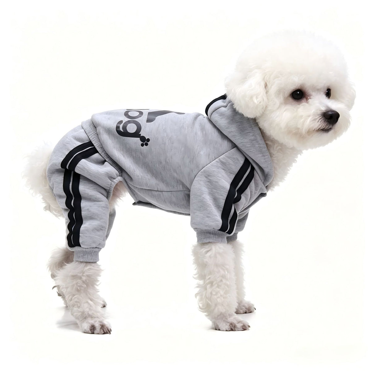 Sudadera con capucha de cuatro patas para perros y gatos