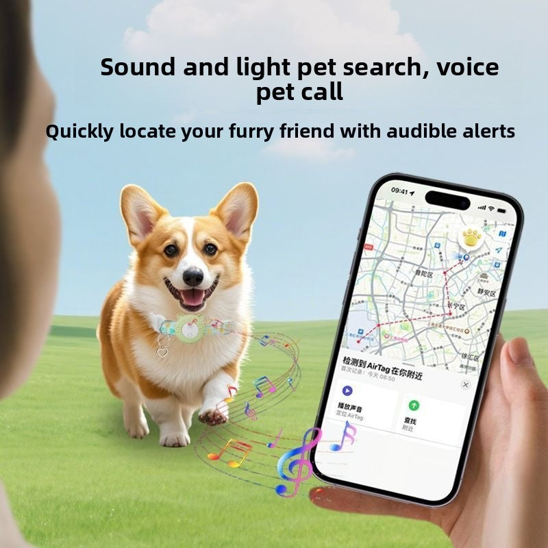Collar localizador antipérdida para perros y gatos