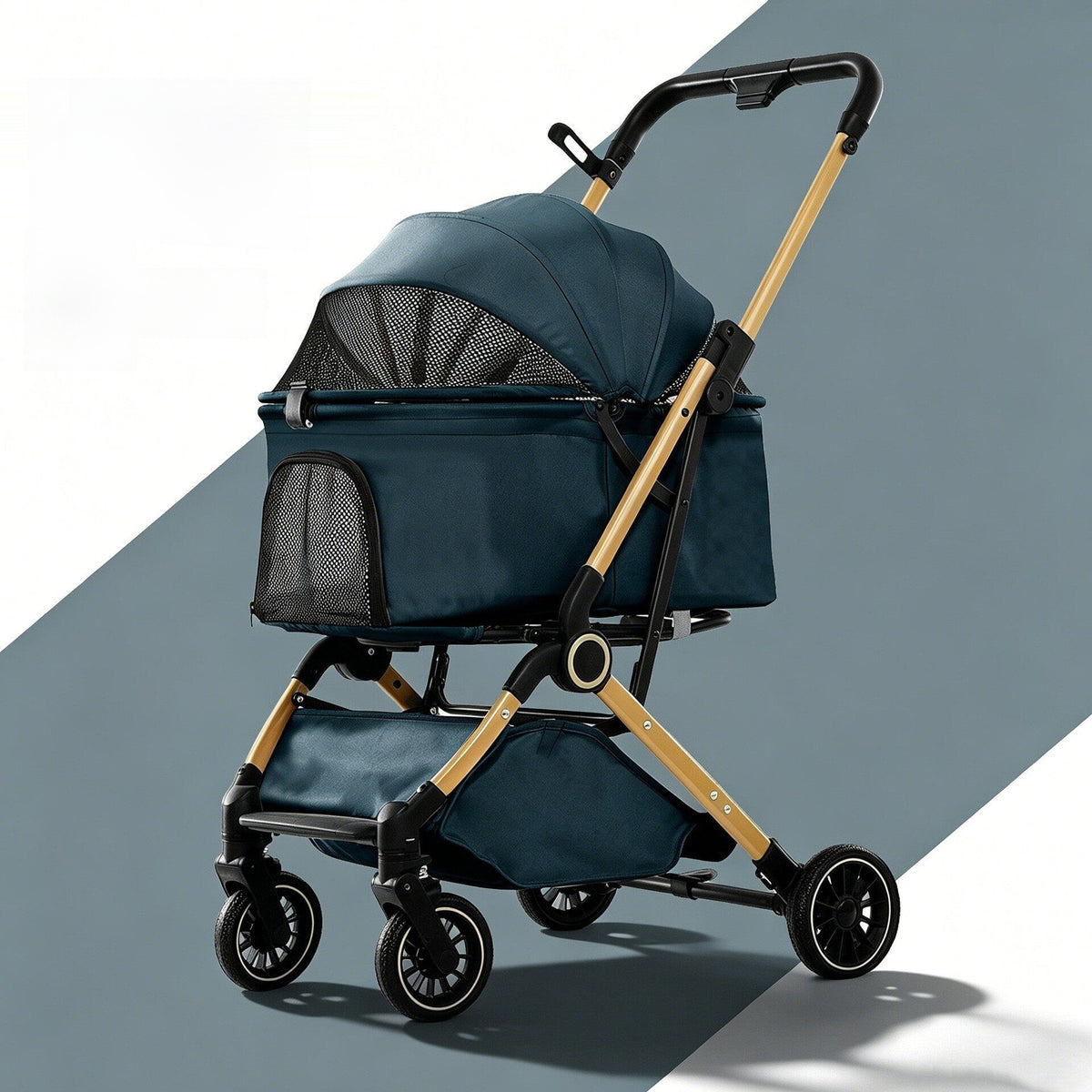 Carrito plegable para gatos y perros pequeños
