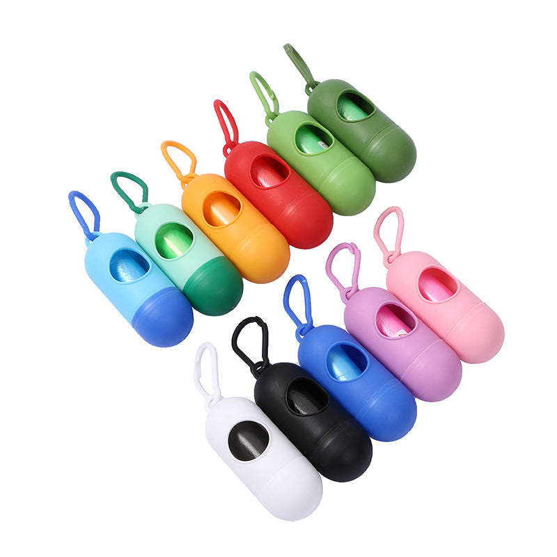 Cápsula dispensadora para bolsas de excrementos