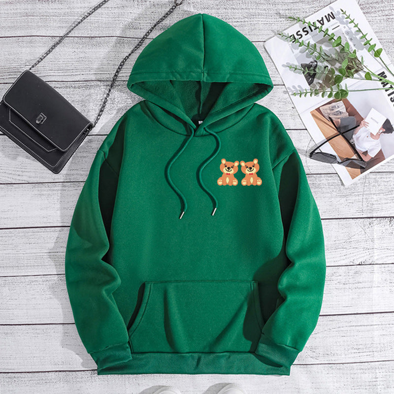 Sudadera estampada con capucha para amantes de los perros