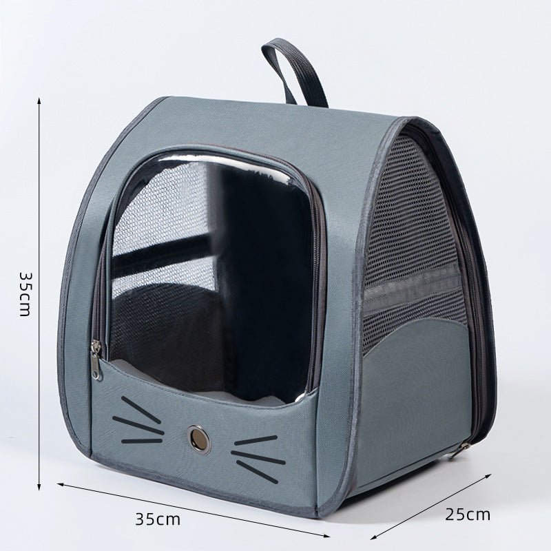 Pack viaje: mochila transportadora transpirable + botella de agua 285 ml