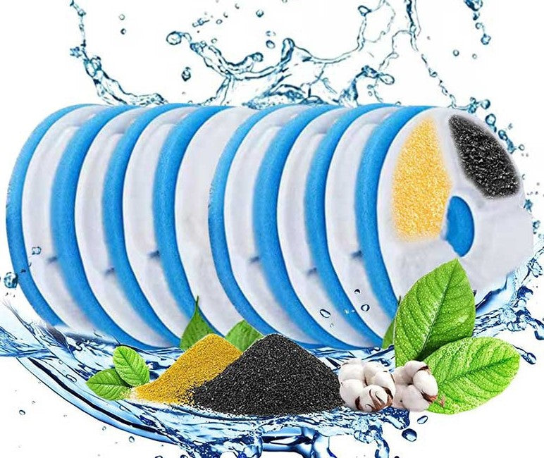 Fuente de agua inalámbrica automática para gatos, 2 litros – Filtro de recambio