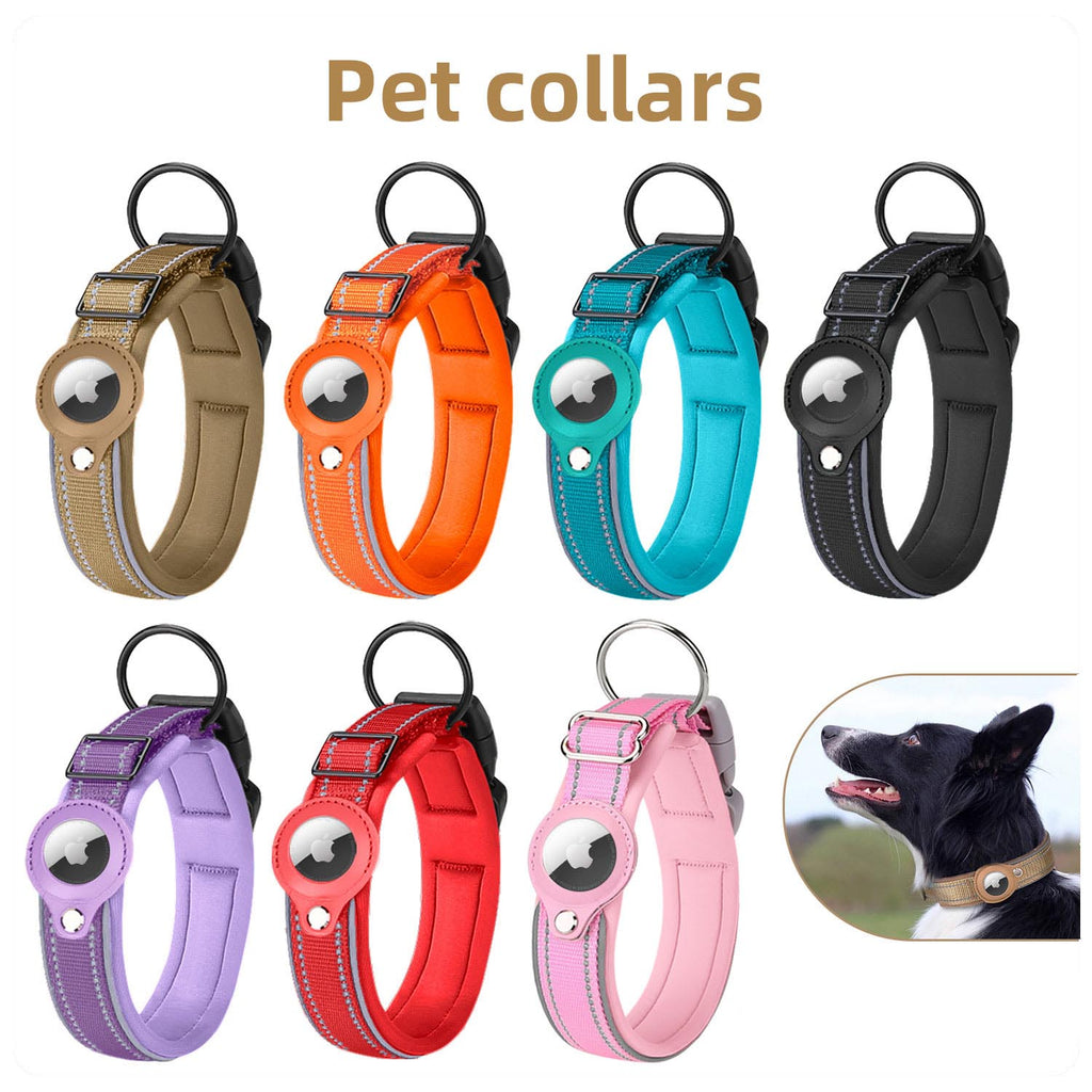 Collar ajustable para perro y gato compatible con AirTag