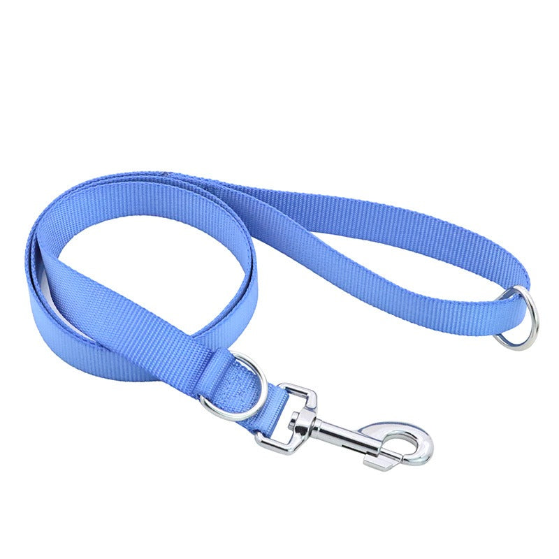 Correa plana de nylon para perros pequeños y grandes