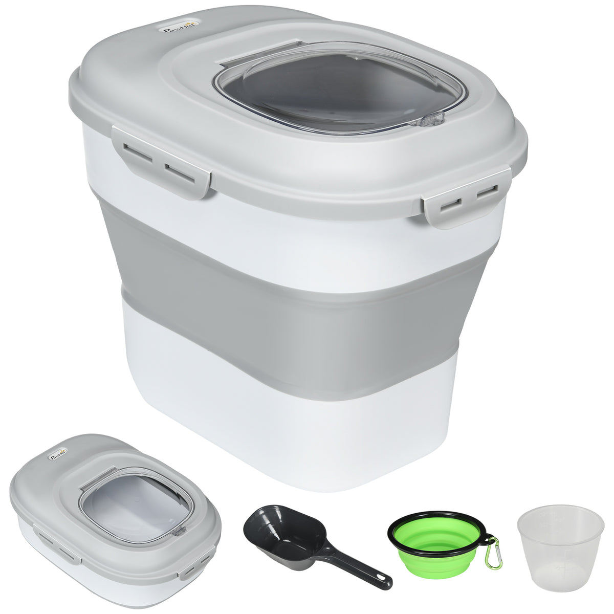 Contenedor plegable hermético para comida de mascotas 25 L