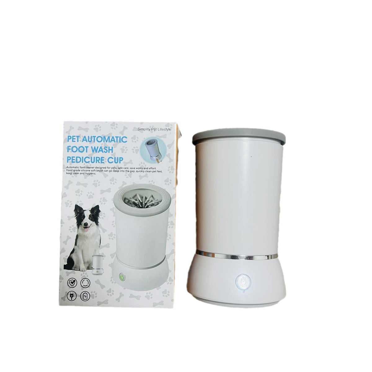 Lavapatas eléctrico para perros y gatos