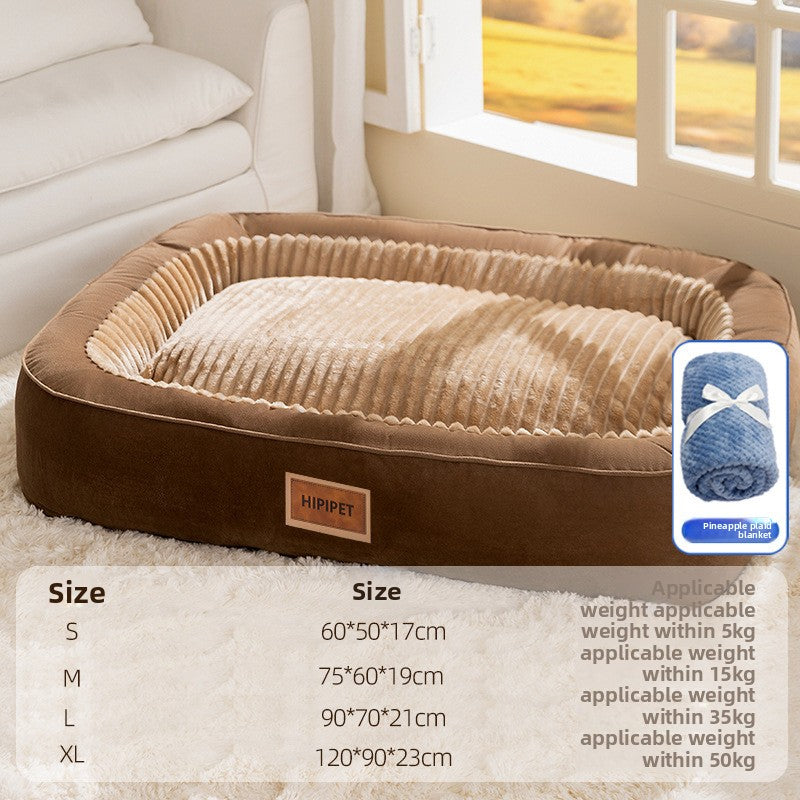 Cama semiencerrada cálida para perros y gatos