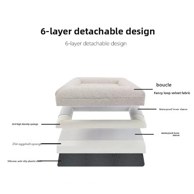 Cama impermeable viscoelástica para perros