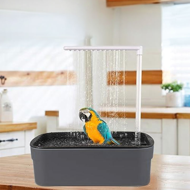 Baño automático para pájaros con ducha USB