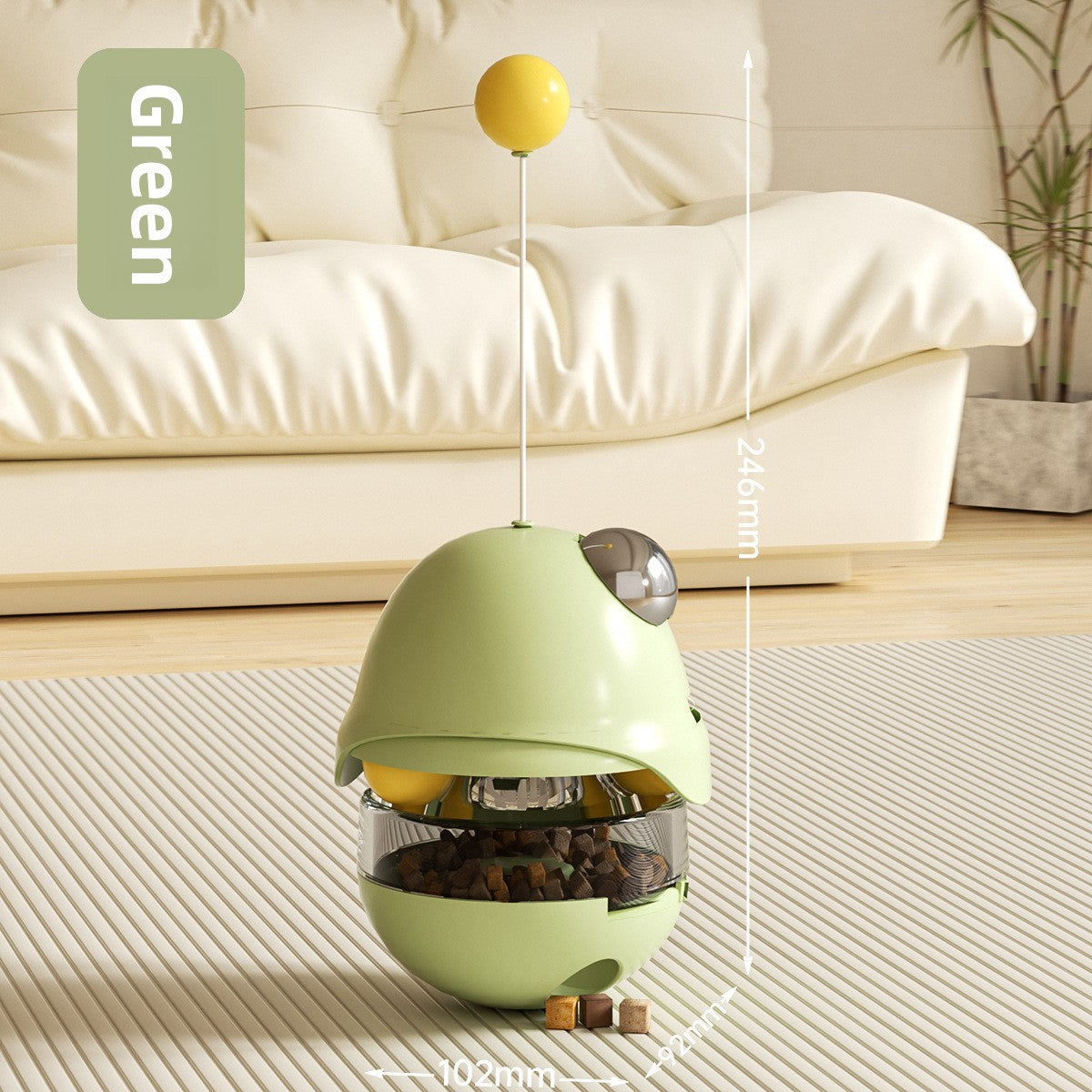 Juguete interactivo giratorio para gatos con bolas
