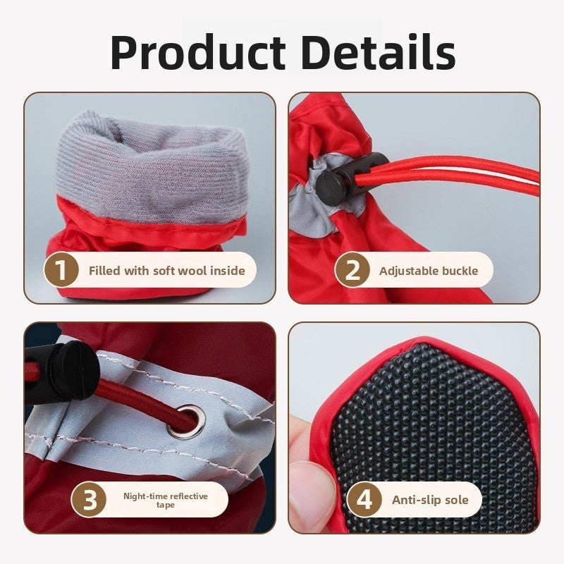 Zapatos antideslizantes para perros pequeños y medianos