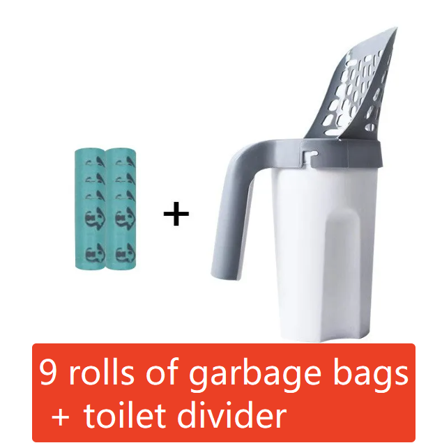 Pala recogedora de residuos con cubo integrado