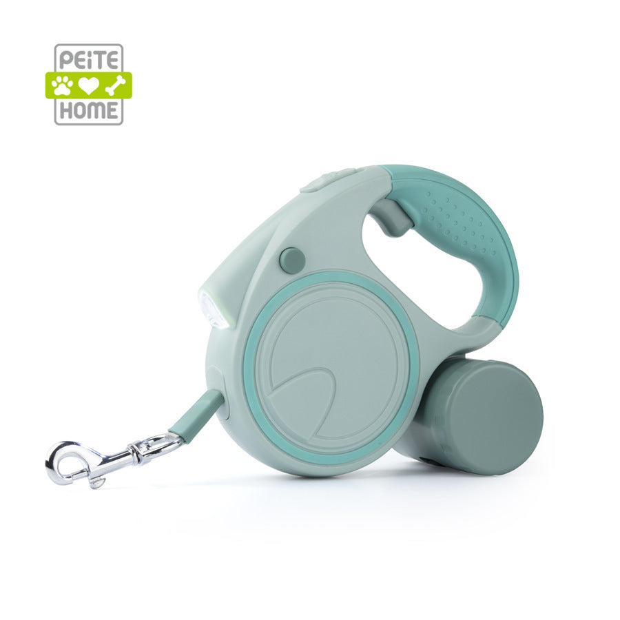 Correa extensible automática con luz LED para perros