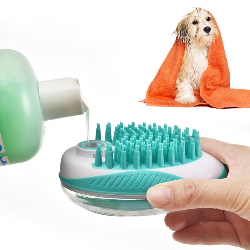 Cepillo de baño y masaje para perros y gatos