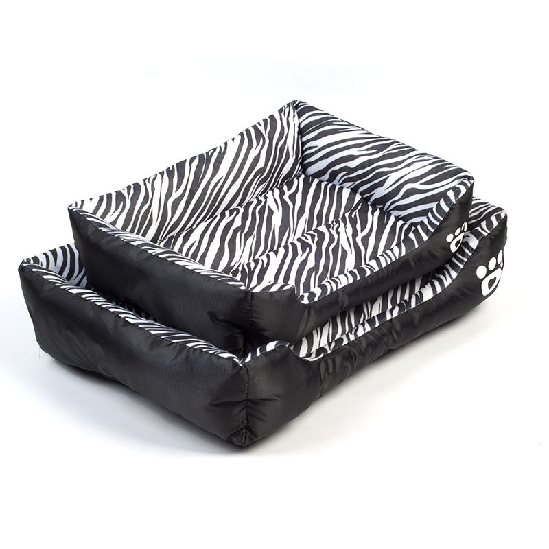 Cama nido rectangular de algodón para perros