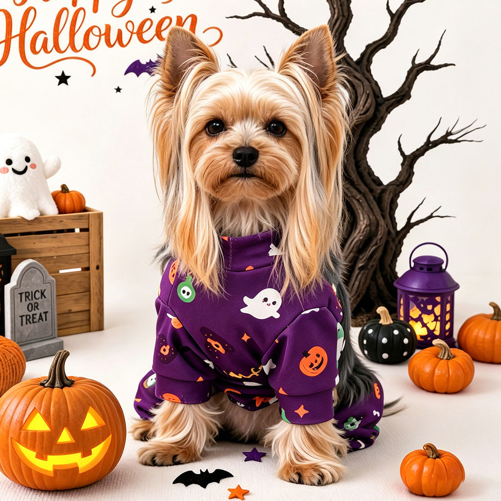 Pijama morado para perros y gatos