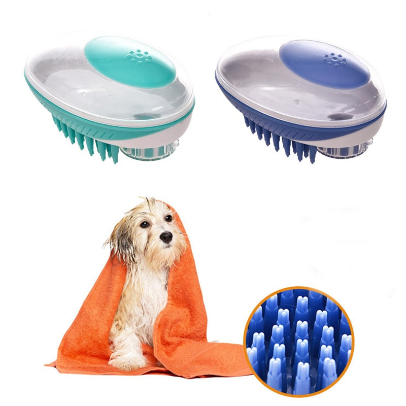 Cepillo de baño y masaje para perros y gatos