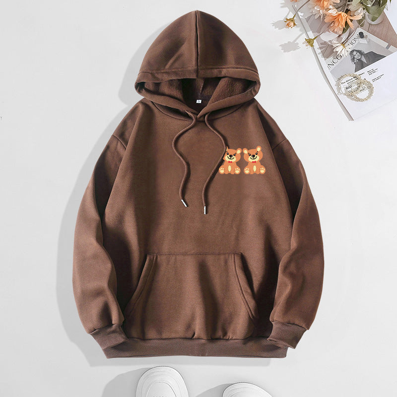 Sudadera estampada con capucha para amantes de los perros