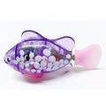 Pez robótico luminoso para jugar en el agua – Morado con lunares