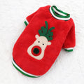 Jersey navideño de forro polar para perros y gatos