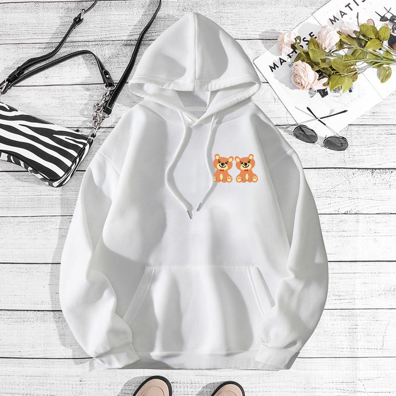 Sudadera estampada con capucha para amantes de los perros