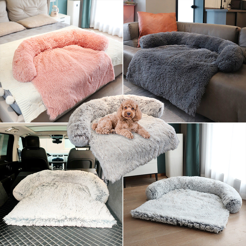 Cama mullida desenfundable para perros
