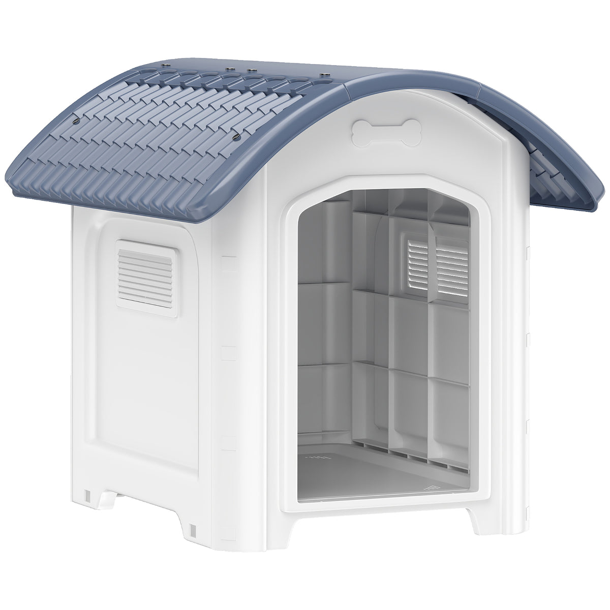 Caseta exterior de plástico para perros pequeños