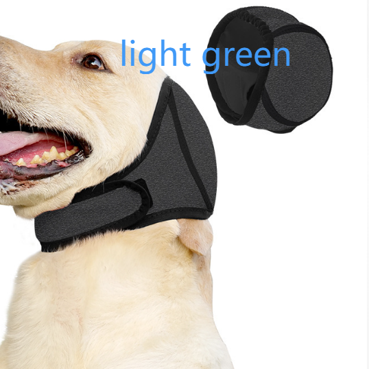 Orejeras antirruido para perros para tormentas y petardos en color verde claro