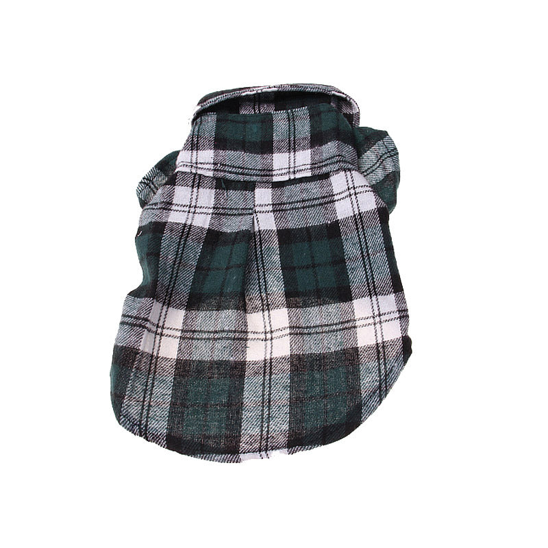 Camisa de cuadros para perros pequeños y medianos