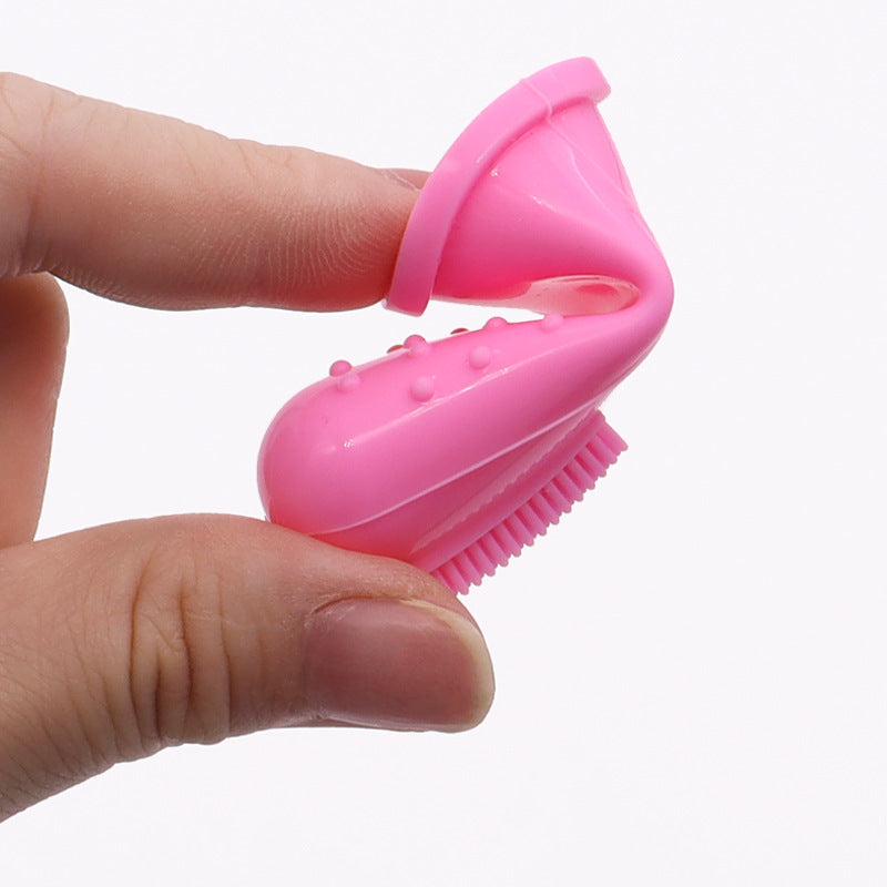 Cepillo dental de silicona para perros y gatos