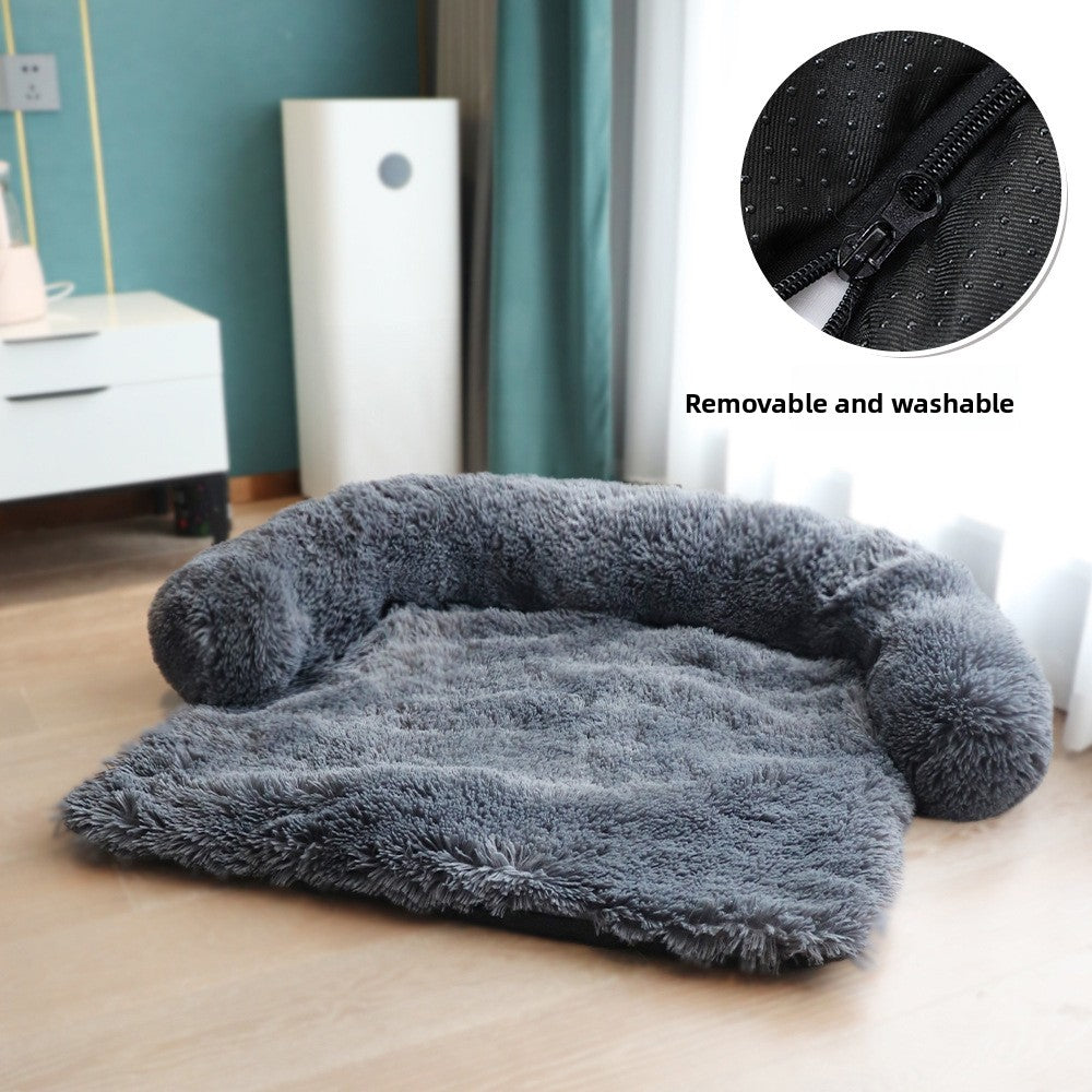Cama mullida desenfundable para perros