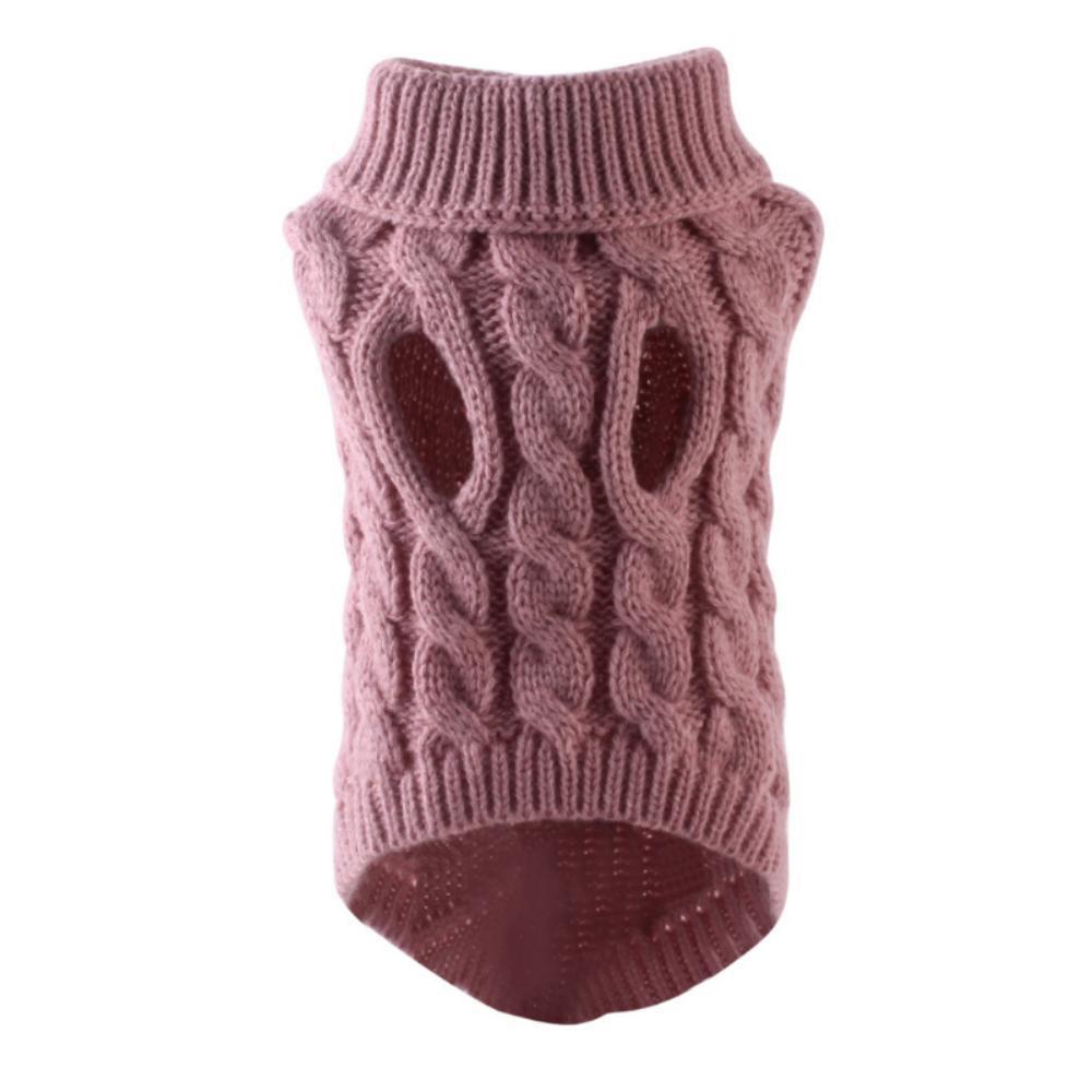 Jersey de punto trenzado para perros