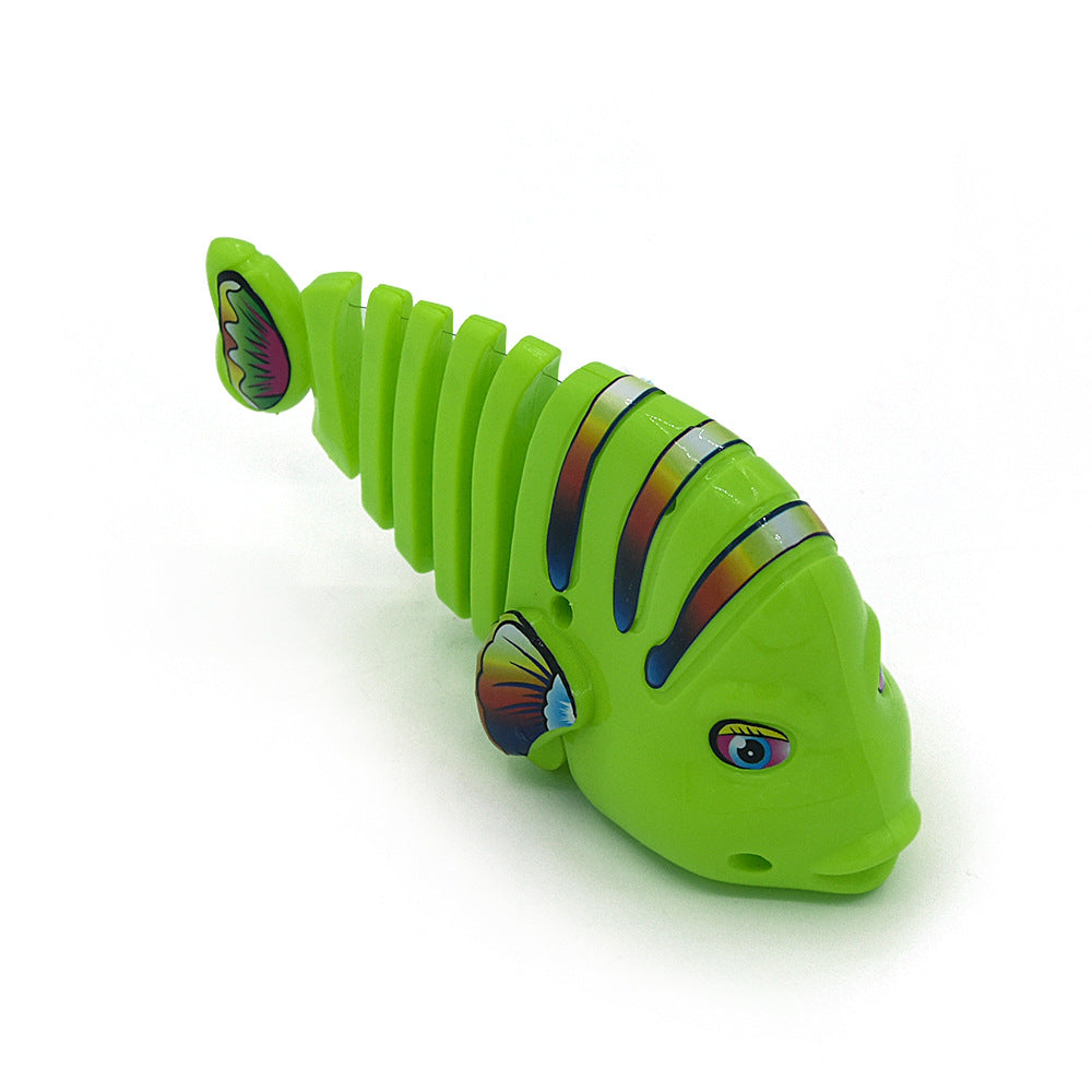 Juguete de pez con muelle oscilante para gatos