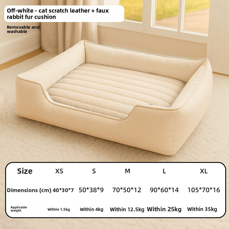 Cama impermeable y desenfundable para perros