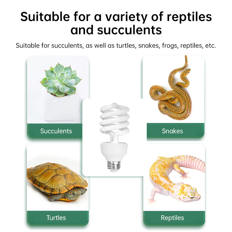 Bombilla UVB 13W para tortugas y reptiles (UVB 5.0 / 10.0) E27 220V