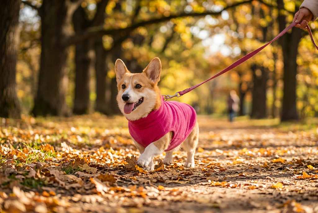 Abrigo de forro polar para perros, liso y calentito