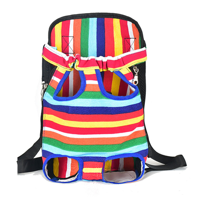 Mochila portabebés para perros y gatos, con patas fuera