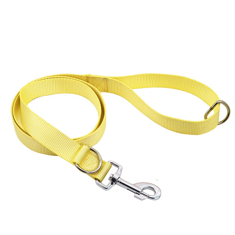 Correa plana de nylon para perros pequeños y grandes