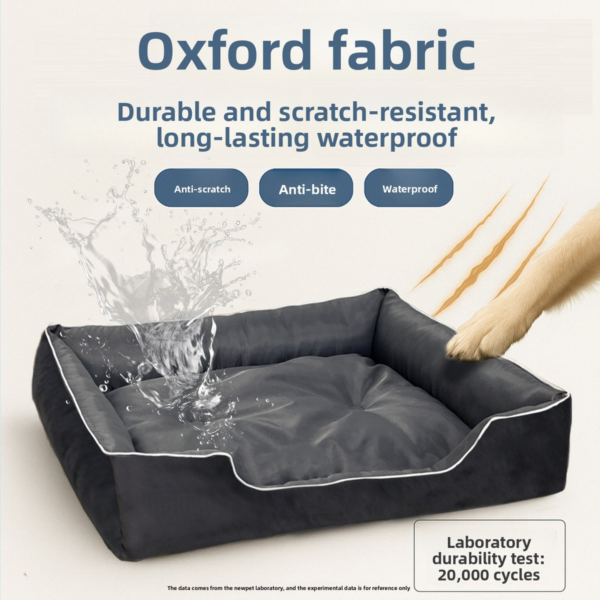 Cama impermeable y desenfundable para perros