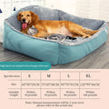 Cama tipo sofá de forro polar para perros grandes
