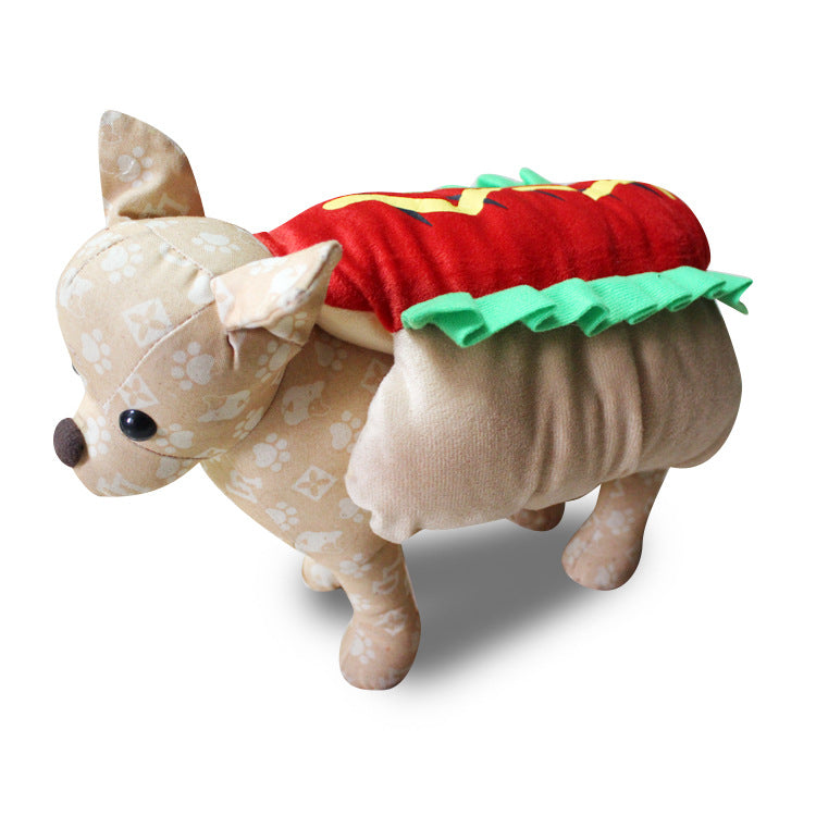 Disfraz de Halloween para perros y gatos – Disfraz de perrito caliente