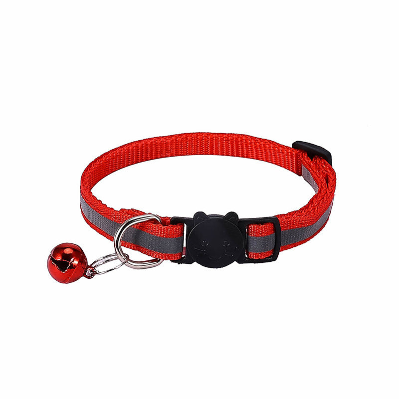 Collar reflectante para gatos con hebilla felina